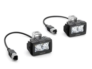 SuperATV 3"x1.5" Single-Row LED Cube Lights with 1.75" Cage Mount Bracket - Picture 1 of 7