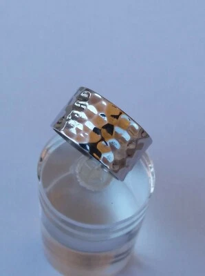 FASCIA MARTELLATA  IN ARGENTO MASSICCIO 925 - Immagine 1 di 4