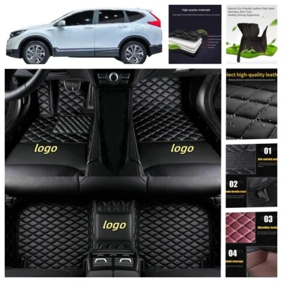 For Honda CR-V Custom Waterproof Luxury Car Floor mats Carpets Liner All Weather - Image 1 of 4