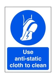 Use anti-static cloth to clean - safety sign, ppe clothing, ppe - for indoor/ou - Picture 1 of 6