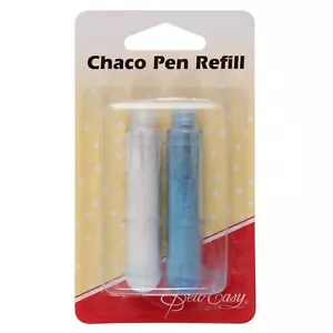 Sew Easy Quilter's Fine Chalk Pen: White and blue sewing marker. Refillable - Picture 1 of 6