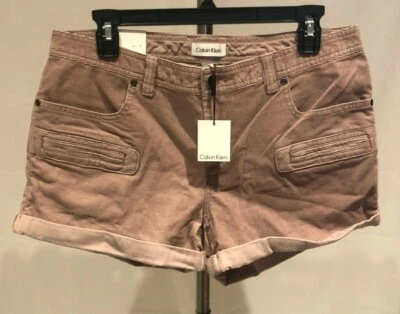 Calvin Klein CK Women's Shorts Size 4 Purple Mauve Corduroy Cotton Stretch Short - Image 1 of 4