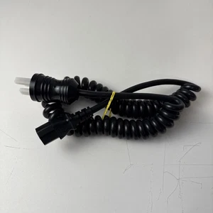 Well Shin WS-001H Hospital Grade Black Coiled Power Cord 6ft Extensible - Picture 1 of 10