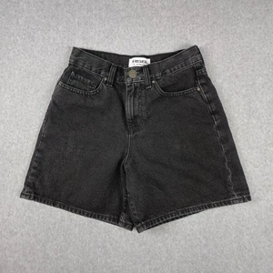 Pantalones cortos RSQ para mujer talla 25 tiro súper alto mamá denim negro - Imagen 1 de 14