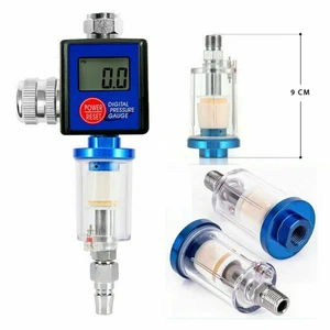 Spray Gun Digital Paint Air Pressure Regulator Gauge Water Trap Filter Vlpsjtvib - Picture 1 of 12