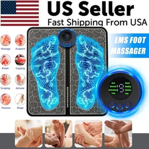 EMS Foot Massager Electric Deep Reshaping Kneading Muscle Leg Pain Relax Machine - Picture 1 of 19