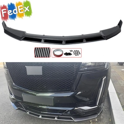 Fits 2021-2025 Cadillac Escalade Carbon Color Front Bumper Splitter Lip Replace - Image 1 of 4