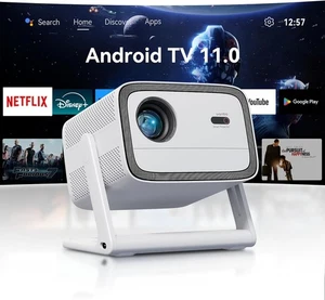 Proyector inteligente Wanbo Vali 1, Android TV, licencia Netflix, 900ANSI, Keystone - Imagen 1 de 8