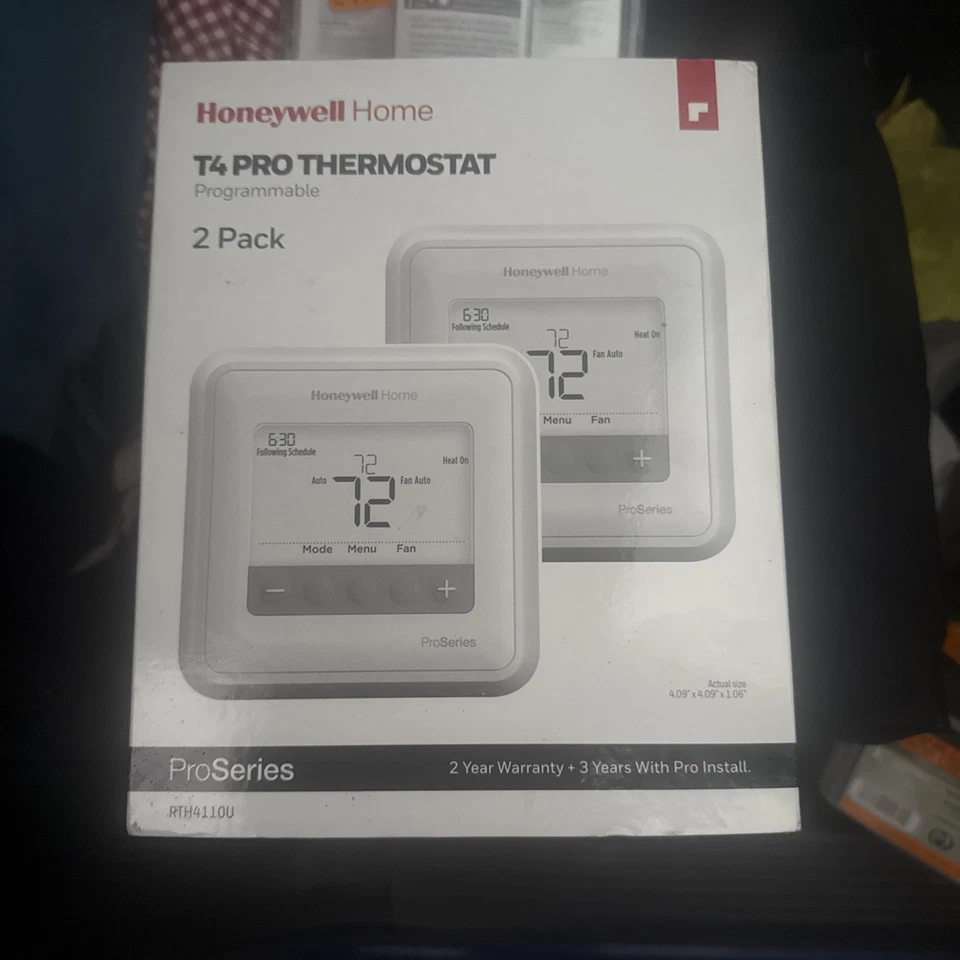 Honeywell Home T4 Pro Thermostat 2 Pack RTH4110U Programmable Thermostat - Image 1 of 1