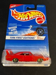 Hot Wheels Mattel 1996 First Edition 3of 12 1970 Dodge Charger Daytona Red #382 - Picture 1 of 2