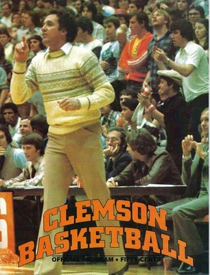 1979 Clemson vs Baptist programa de basquete assinado HC Foster NBA Larry Nance +12 - Imagem 1 de 4