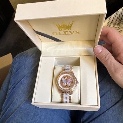 Mechanical Luxury Watch Ceramic Strap Women Ladies Wristwatch Fashion Sealed - Image 1 of 4