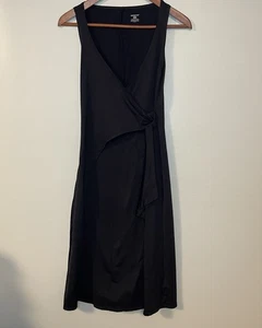 Vestido Patagonia Wrap It Up para mujer talla S negro cómodo elástico sin mangas - Imagen 1 de 5
