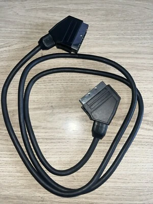 High Quality Black  Scart - Scart TV Lead  Fully Wired 21 Pin Cable 1.5m #G1 - Image 1 of 4
