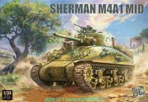 Border BT-047 1/35 Skala Sherman M4A1 Mid Tank Model Kit - Zdjęcie 1 z 9
