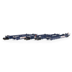 Athearn ATH98928 HO RTR Maxi Stack I Well Container Car , RBCX #1018 5 Cars Set - Picture 1 of 1