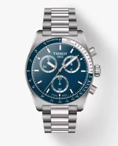 NEW Tissot PR516 T149.417.11.041.00 40mm Mens Blue Dial 100% NEW WITH BOX - Picture 1 of 7