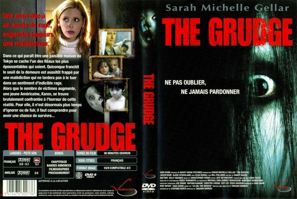 Like New WS DVD The Grudge Sarah Michelle Gellar Jason Behr Clea DuVall Willi - Image 1 of 1