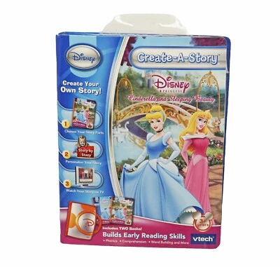 De colección Disney Cenicienta La Bella Durmiente - Libros y Cartuchos Vtech Crear Historia Foto 1 de 4