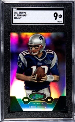 2011 ETopps Tom Brady /749 SGC 9 - Image 1 of 2