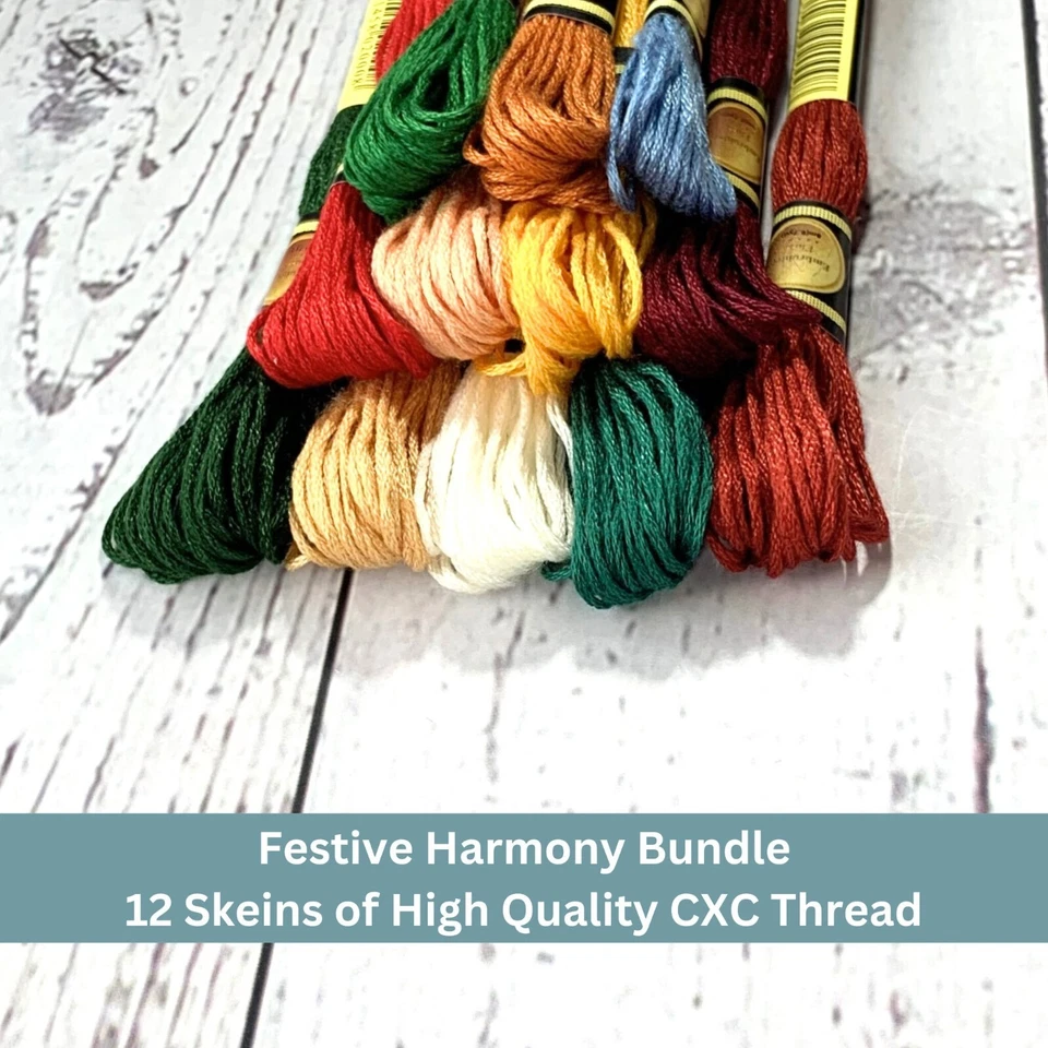CXC Brand Festive Harmony Set: Christmas Carols Embroidery Floss for Needlecraft - Image 1 of 4