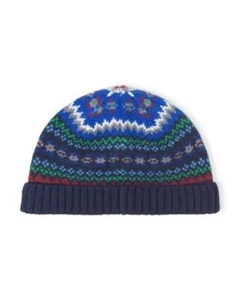 *NWT* Janie and Jack navy/green winter hat boy's 10-12 - Picture 1 of 4