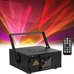 🔥🔥U`King DJ Disco Party Lights RGB LED Stage Beam Light Illumination 3D🔥🔥 - Picture 1 of 8