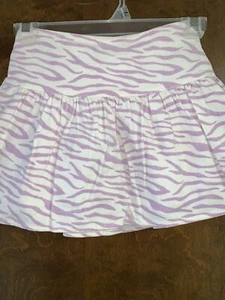 Gymboree Zebra Light Purple Lilac & White Skort Skirt Size 7 C - Picture 1 of 3