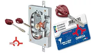 EUROPEAN MUL-T-LOCK OMEGA PLUS CYLINDER LOCK COMPLETE WITH ACCESSORIES - Picture 1 of 6