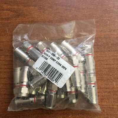 *NOS* BBV-098-20-RG59-F-WEATHERPROOF COMPRESSION CONNECTOR(20 PCS.) F.S. - Image 1 of 4