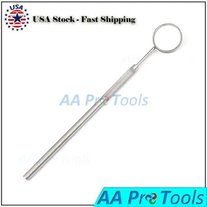 Dental Mirror # 5 Stainless Steel Oral Care Octagonal Handle UPGRADED instrument - Picture 1 of 2