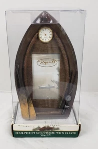 NIB RAPALA Home Collection Wood Fishing Boat 3"x5" Photo/Frame 9"x 5" Clock - Picture 1 of 8