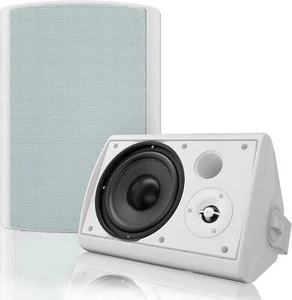 Altoparlante Bluetooth da esterno doppio Herdio 6,5" cablato basso stereo montaggio a parete - Foto 1 di 28