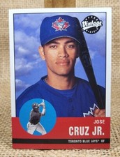 2001 Upper Deck Vintage Jose Cruz Jr Baseball Card 33 Toronto Blue Jays FREE S&H
