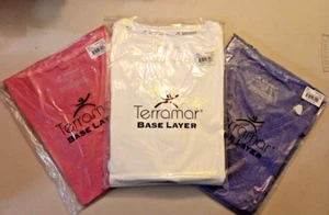 Womens 3 Pack Terramar Reflex Knockout 3D Stretch V-Neck Crew Shirt Base Layer - Picture 1 of 5