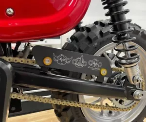 HONDA MONKEY Z125 Hear, See, Speak NO EVIL Aluminum Chain Cover Guide Guard - Picture 1 of 5