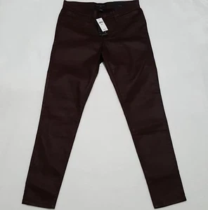 NEW Banana Republic Sz 28/6 LEGGINGS Coated $89 Vampire Red SKINNIEST Leg MINT - Picture 1 of 8