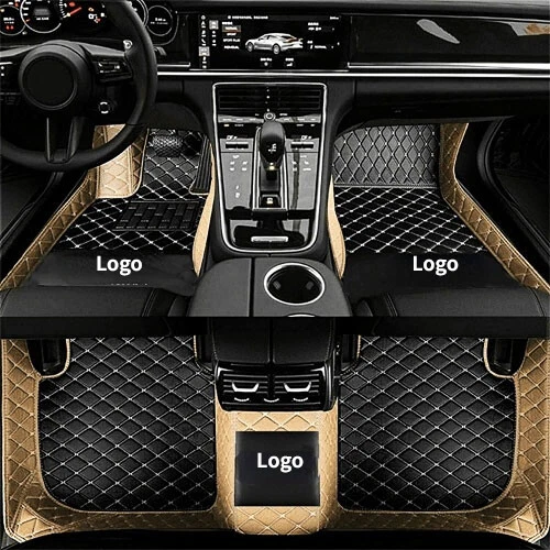 For Hyundai Santa Fe Auto Carpets Waterproof Custom All Weather Car Floor Mats Foto 1 de 4