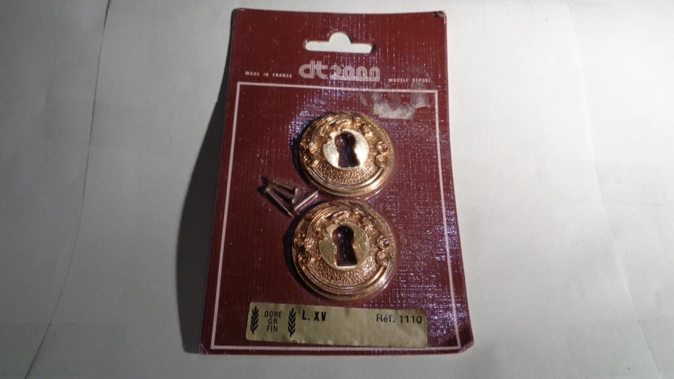 JEU DE 2 ENTREE DE SERRURE - MODELE L XV - REF 1110 - DT2000 - NEUF - Photo 1/1