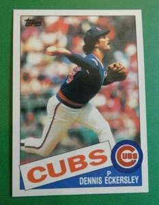 1985 TOPPS BASEBALL CARD #163 DENNIS ECKERSLEY CUBS - Picture 1 of 2