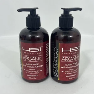 HSI Professional Argan Oil Silky Smooth and Healthy Hair, 8oz (236ml) Pack Of 2! - Picture 1 of 4
