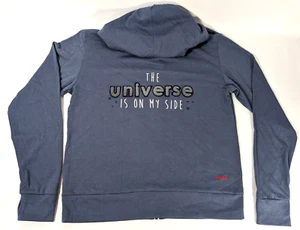 Peace Love World Women’s Jacket Graphic Hoodie Universe Free Spirit S NEW - Picture 1 of 12