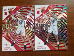 2018/19 Panini Revolution New Year Vincent Edwards Rookie Card x2
