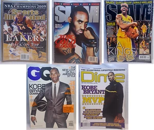 Lot of 5 Magazines Feat. Kobe Bryant: Sports Illustrated, Dime, Slam, GQ - Picture 1 of 11