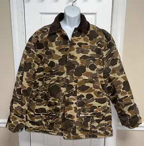 Vintage Carhartt CT123 Duck Camouflage Hunting Jacket With Game Pouch Size XXL - Picture 1 of 24