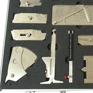 Kit di ispezione strumento manometro per saldatura righello ispezione saldatura set 16 pezzi - Foto 1 di 14