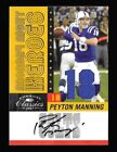 Peyton Manning 2007 Donruss Classics Autographe double maillot #03/18 Colts HOF Auto