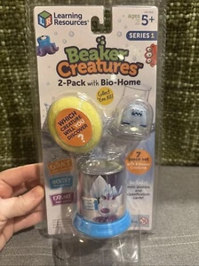 Learning Resources 7 Pc Set BEAKER CREATURES 2-Pack w/ Bio-Home LER3815 NEW - Picture 1 of 11
