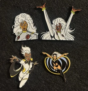 X-Men Fantasy Enamel Pins Set Rare Storm, Gambit, Jubilee, Wolverine, Madelyne - Picture 1 of 10