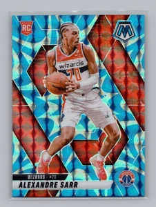 2024-25 Mosaic NBA #216 Alexandre Sarr RC Reactive Blue Washington Wizards - Imagen 1 de 2